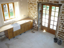 New Kitchen In Garage Conversion - Quercy Construction